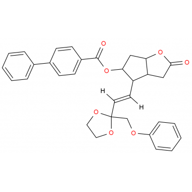 六氢-2-氧代-4-[2-[2-(苯氧基甲基)-1,3-二氧环戊-2-基]乙烯基]-2H-环戊并[B]呋喃-5-基 [1,1'-联苯]-4-甲酸酯